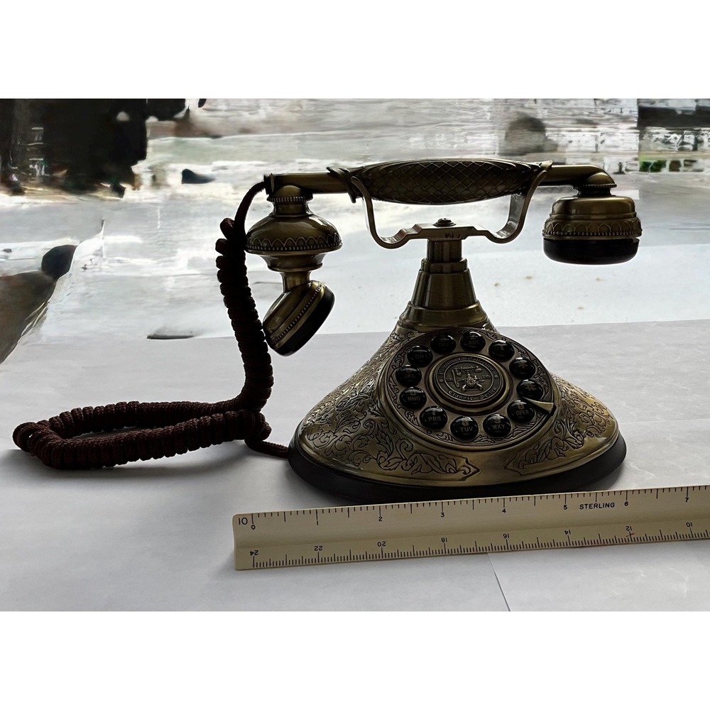 Paramount Collection Classic Series 1920s Style Brass Push Button Phone 1935